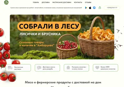 Снимок главной страницы ambarcevo.ru