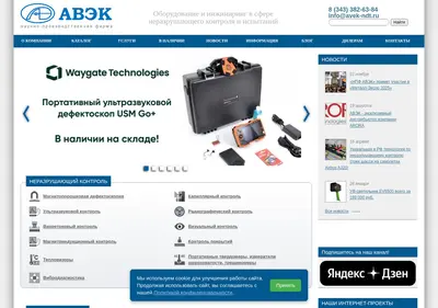 Снимок главной страницы avek.ru