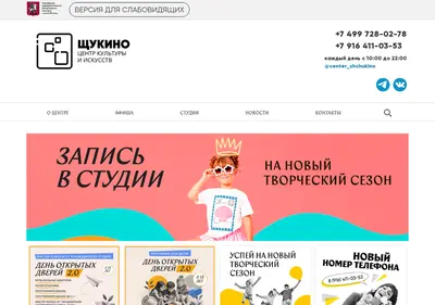 Снимок главной страницы c-s-h.ru