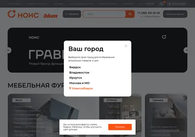 Снимок главной страницы nois.su