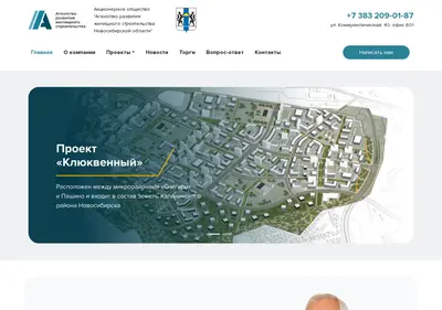 Снимок главной страницы args-nsk.ru