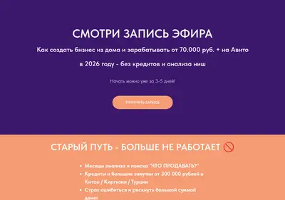 Снимок главной страницы bizinhome.ru