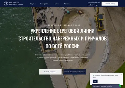Снимок главной страницы msk-bereg.su
