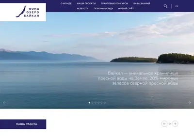 Снимок главной страницы baikalfoundation.ru