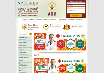 Снимок главной страницы api-centre.ru