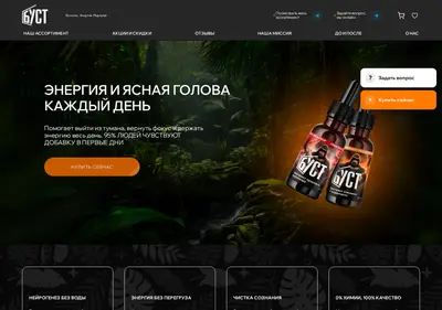Снимок главной страницы boost-energy.ru