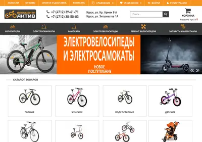Снимок главной страницы aktivvelo.ru