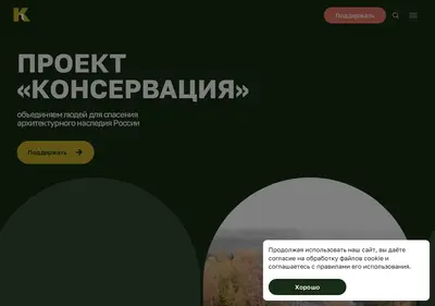 Снимок главной страницы archconservation.ru