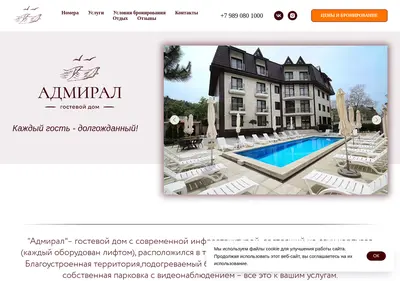 Снимок главной страницы admiral-olginka.ru