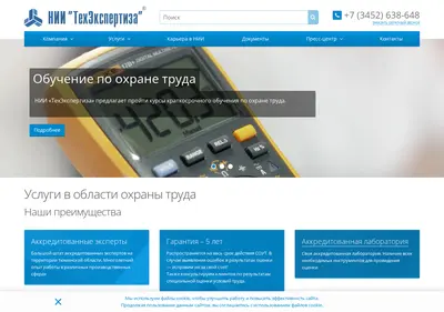 Снимок главной страницы tehexpert.su