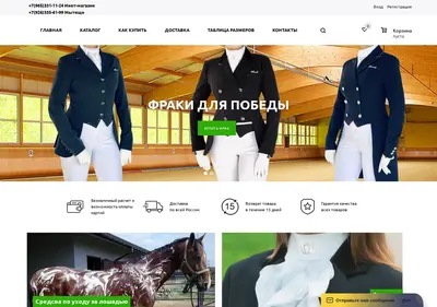 Снимок главной страницы avanti-horse.ru