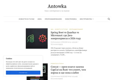 Снимок главной страницы antowka.ru