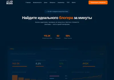 Снимок главной страницы adinblog.ru