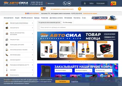 Снимок главной страницы avsila.ru