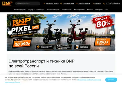 Снимок главной страницы bnp-company.ru