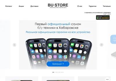 Снимок главной страницы bu-store.ru