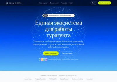 Снимок главной страницы agency-selection.ru