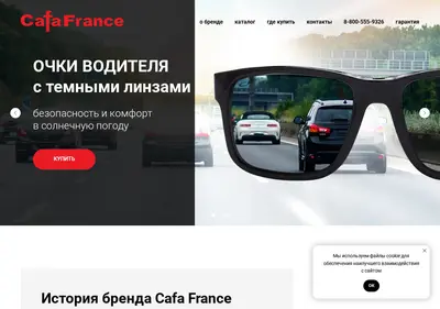 Снимок главной страницы cafa-france.ru