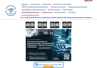 Снимок главной страницы avam-avia.ru