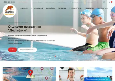Снимок главной страницы 36swim.ru