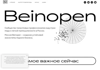Снимок главной страницы beinopen.ru