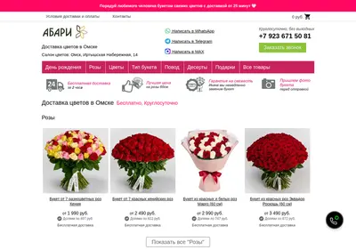 Снимок главной страницы abari.ru