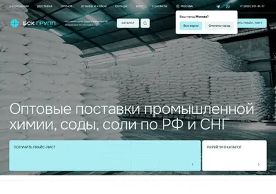 Снимок главной страницы bsk-grupp.ru