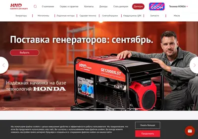 Снимок главной страницы hnd.su