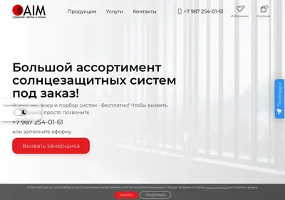 Снимок главной страницы aim-ufa.ru