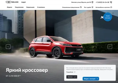 Снимок главной страницы belgee-radar.ru