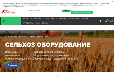 Снимок главной страницы agroresurs-ltd.ru