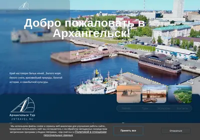 Снимок главной страницы 29travel.ru