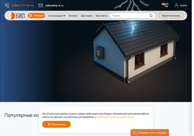Снимок главной страницы bip-it.ru