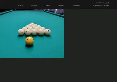 Снимок главной страницы billiard-school-spb.ru