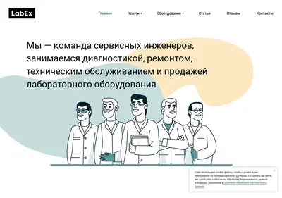 Снимок главной страницы labex.su