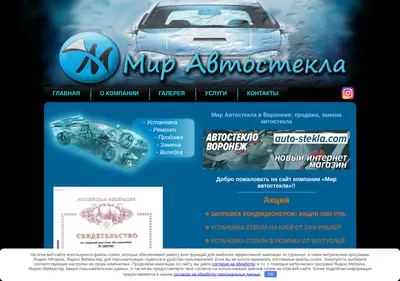 Снимок главной страницы avtosteklovoronezh.ru
