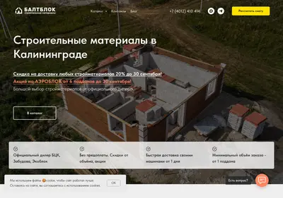 Снимок главной страницы baltblok.ru