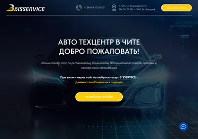 Снимок главной страницы bisservice.ru