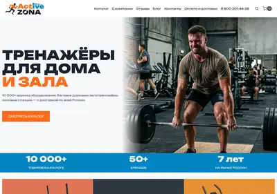 Снимок главной страницы activezona.ru