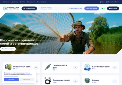 Снимок главной страницы baracuda24.ru