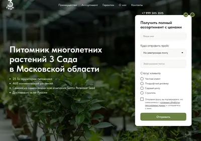 Снимок главной страницы 3sada-pitomnik.ru