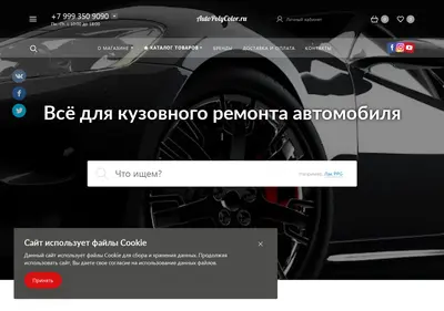 Снимок главной страницы autopolycolor.ru