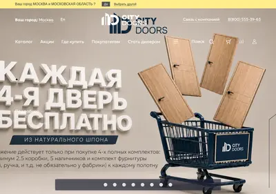 Снимок главной страницы city-door.ru