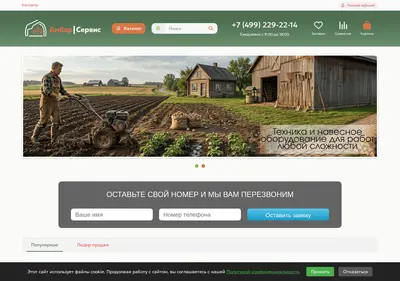 Снимок главной страницы ambarservis.ru