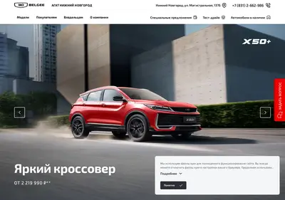 Снимок главной страницы belgee-agat52.ru