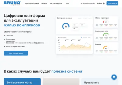 Снимок главной страницы brunosystem.ru