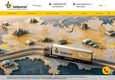 Снимок главной страницы belpanel.ru