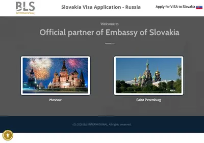 Снимок главной страницы blsslovakiavisa.ru