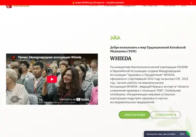 Снимок главной страницы whieda.su