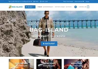 Снимок главной страницы bag-island.ru